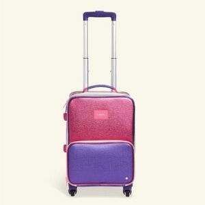 State Mini Logan Pink and Purple Rolling Suitcase